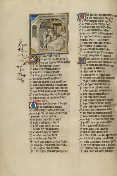 A Woman Meeting with Her Lover While Her Husband Sleeps by Unbekannt Unbekannt